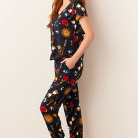 Nadia Cloud Jersey PJ Set in Mystic