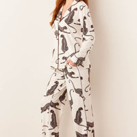 Winter Cloud Jersey PJ Set in Vinyasa