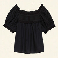 FRANCES TOP -- BLACK