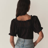 FRANCES TOP -- BLACK