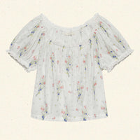 FREDERICA TOP -- PAINTED BOUQUET