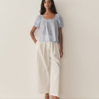 FREDERICA TOP -- ICY BLUE