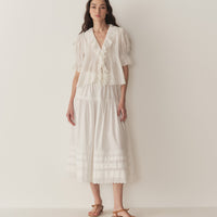 HENRI TOP -- SALT EYELET