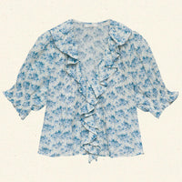 HENRI TOP -- BLEU ROSIER FLORAL