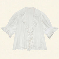 HENRI TOP -- SALT EYELET