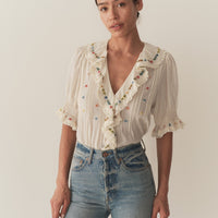 HETTIE TOP -- SEA SALT