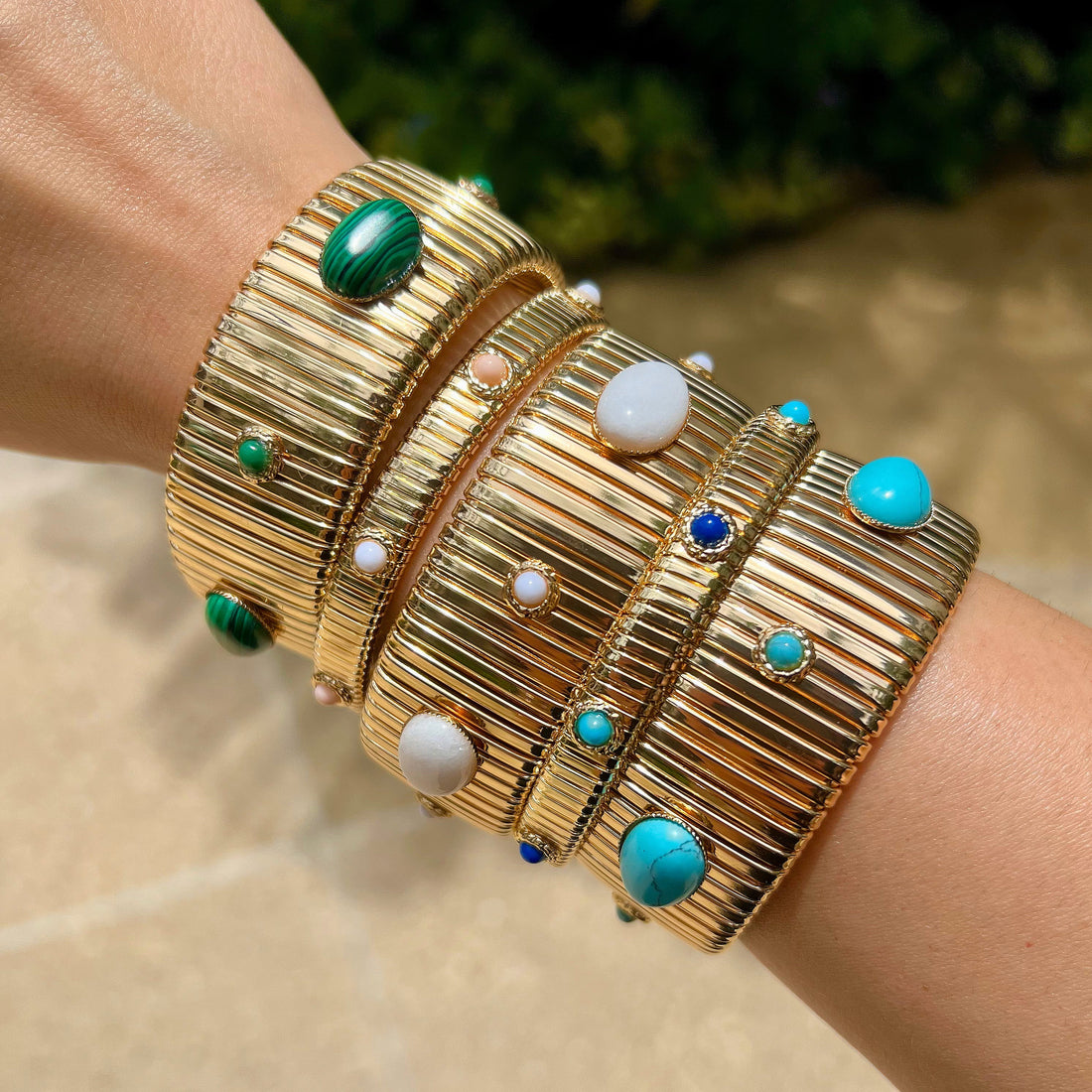 Green Wide Flex Bracelet
