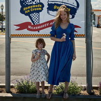 ISCHIA DRESS -- CORFU BLUE