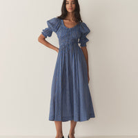 ISCHIA DRESS -- CASSIS CHECK