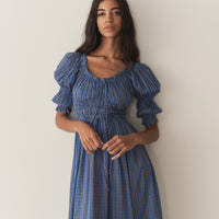 ISCHIA DRESS -- CASSIS CHECK