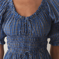ISCHIA DRESS -- CASSIS CHECK