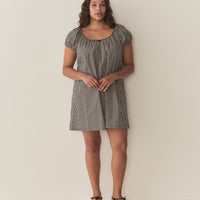 JULIA DRESS -- NOIR LA MADDALENA GINGHAM