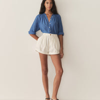 JULIENNE TOP -- SANTORINI BLUE