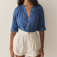 JULIENNE TOP -- SANTORINI BLUE