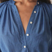 JULIENNE TOP -- SANTORINI BLUE