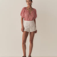 JUNE TOP -- CERISE PARIS GINGHAM