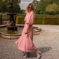 Pink Patterned Larou Skirt
