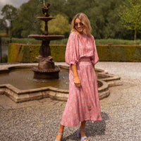 Pink Patterned Larou Skirt