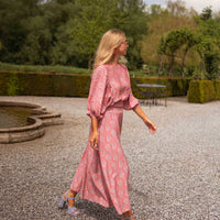 Pink Patterned Larou Skirt