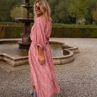 Pink Patterned Larou Skirt