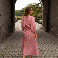 Pink Patterned Larou Skirt