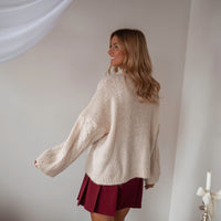Burgundy Polie Skirt