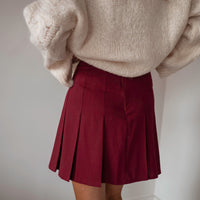 Burgundy Polie Skirt
