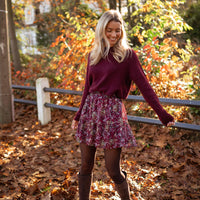 Burgundy Sisley Skirt