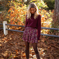 Burgundy Sisley Skirt