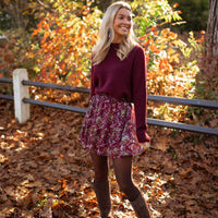 Burgundy Sisley Skirt
