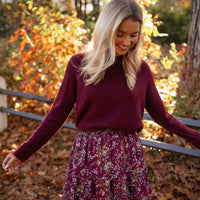 Burgundy Sisley Skirt