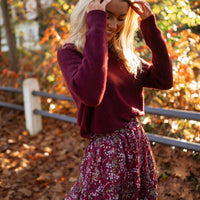 Burgundy Sisley Skirt