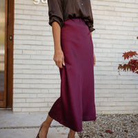 Burgundy Zina Skirt