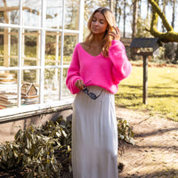 Silvery Janis Maxi Skirt