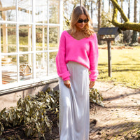 Silvery Janis Maxi Skirt