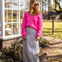 Silvery Janis Maxi Skirt