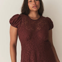 KATARINA DRESS -- BLACK CHERRY