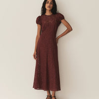 KATARINA DRESS -- BLACK CHERRY