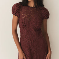 KATARINA DRESS -- BLACK CHERRY