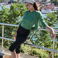 LOUDEN TOP -- LIGHT KELLY GREEN