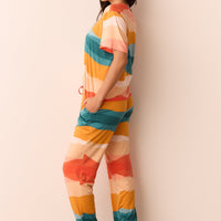 Maddie Cloud Jersey PJ Set in Sunset