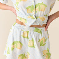 Maren Cloud Jersey PJ Set in Lemon Spritz