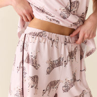 Maren Cloud Jersey PJ Set in Tiger Lily