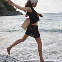 MARCIA TOP -- BLACK