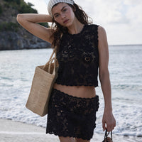 MARCIA TOP -- BLACK