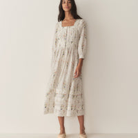 MINTA DRESS -- PAINTED BOUQUET