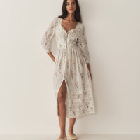 MINTA DRESS -- PAINTED BOUQUET