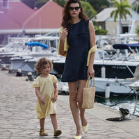MONROE DRESS -- NAVY
