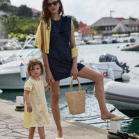 MONROE DRESS -- NAVY