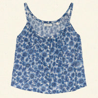 NALINA TOP -- BLEU SOLEIL FLEURIT